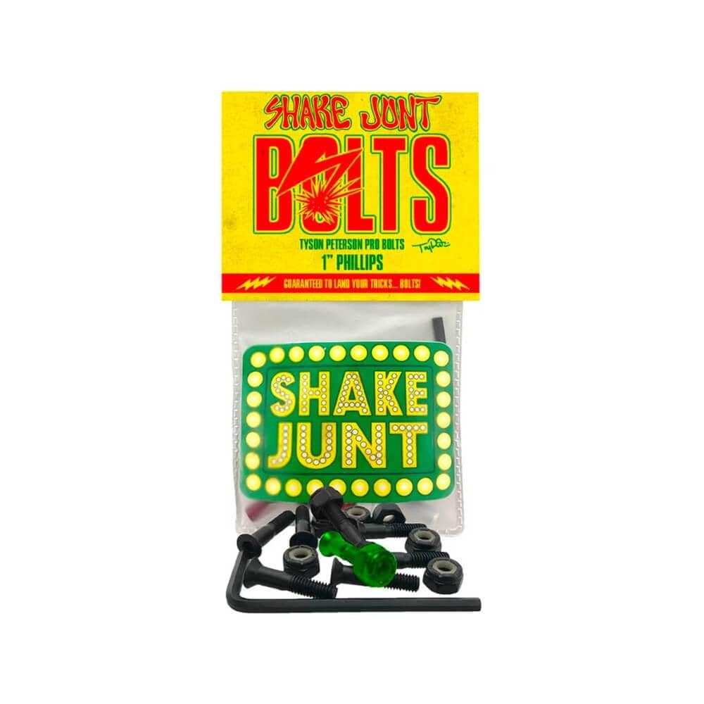 Shake Junt Skate Tyson Peterson 1" Phillips Head Bolts - Set of 8 - 50-50 Skate Shop