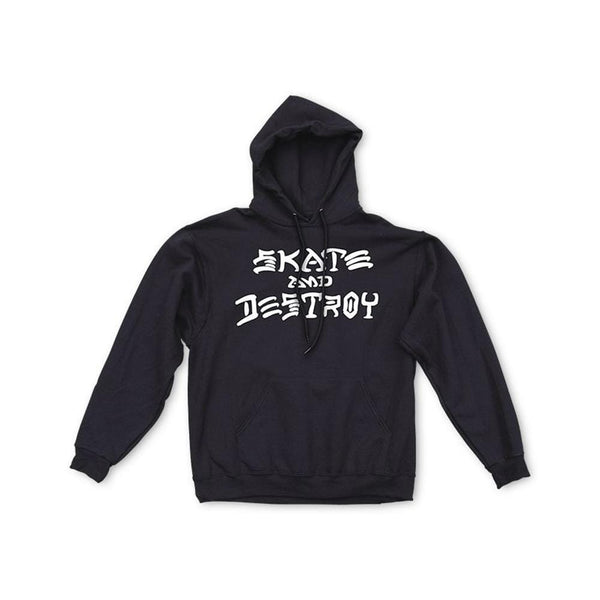Thrasher Skate and Destroy Hoodie Black
