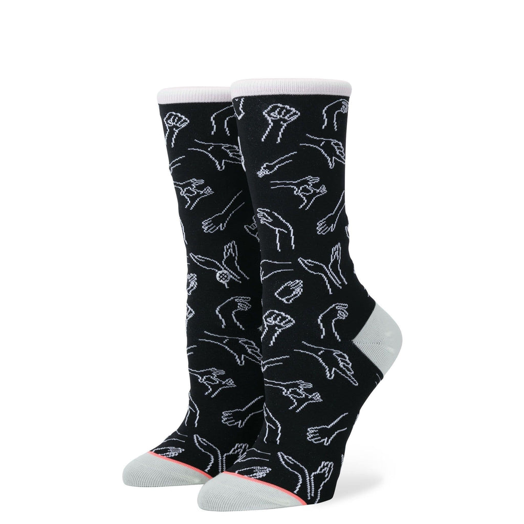 Stance Womens Hand It Over Socks White - 50-50 Skate Shop
