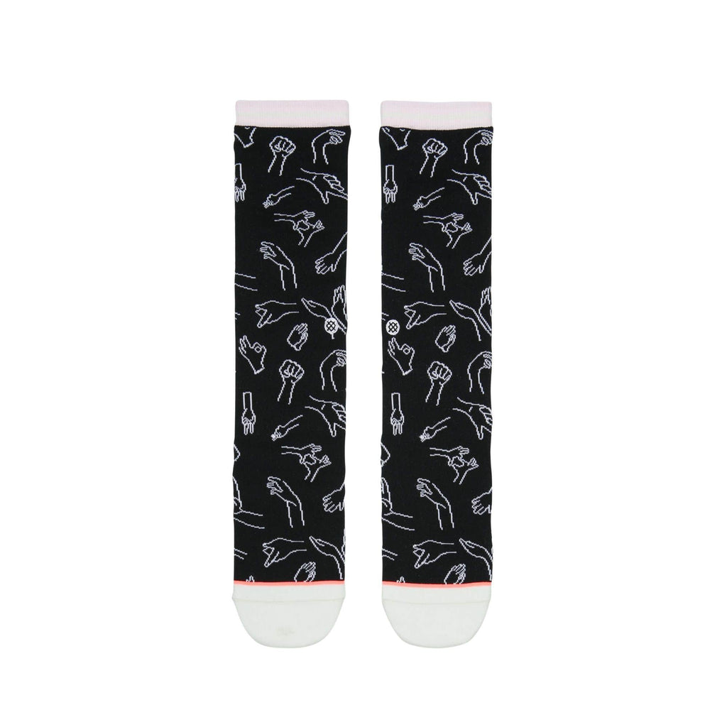 Stance Womens Hand It Over Socks White - 50-50 Skate Shop