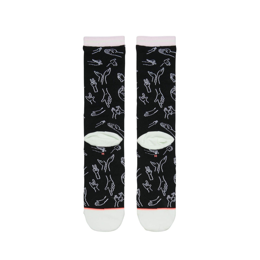 Stance Womens Hand It Over Socks White - 50-50 Skate Shop