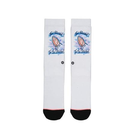 Stance Womens Too Blessed Socks White - 50-50 Skate Shop