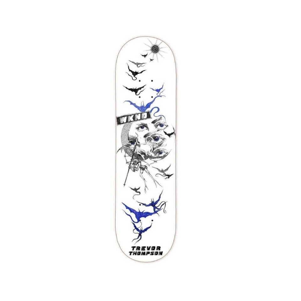 WKND Skateboard Deck Bats 8.25" x 31.25" Trevor Thompson Blue 13.9" WB - 50-50 Skate Shop