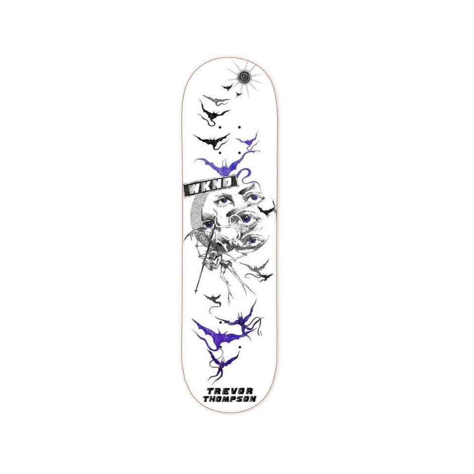 WKND Skateboard Deck Bats 8.25" x 31.25" Trevor Thompson Purple 13.9" WB - 50-50 Skate Shop