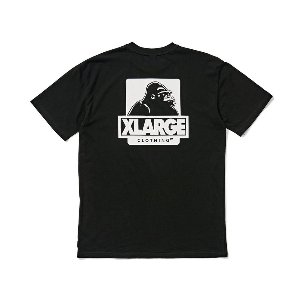 XLarge 91 Text Short Sleeve Tee Black - 50-50 Skate Shop