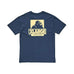 XLarge 91 Text Short Sleeve Tee Light Blue Yellow - 50-50 Skate Shop