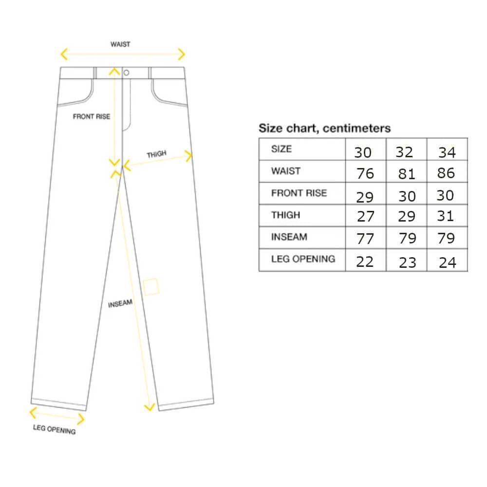 Yardsale Skate Corduroy Slacks Black - 50-50 Skate Shop