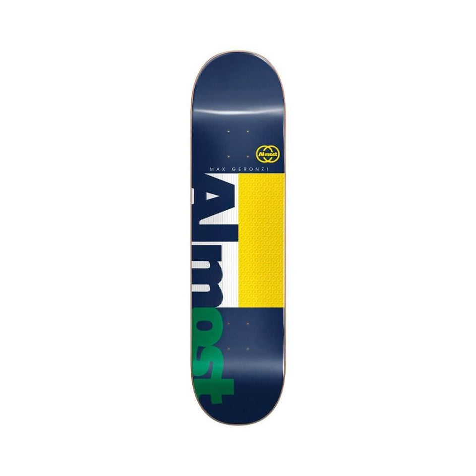 Almost Skateboard Deck Ivy League Impact Light 8.25" x 32.1" Max Geronzi 14.25" WB - 50-50 Skate Shop