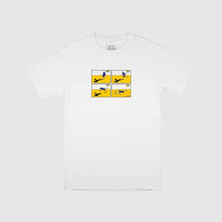 Passport Tee Shady Shadows White - 50-50 Skate Shop