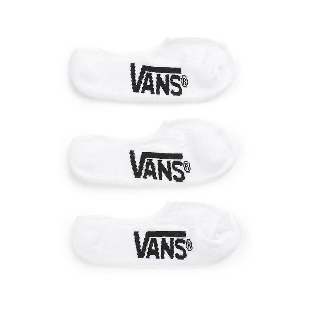 Vans Classic Super No Show Socks Mens Size 9.5-13 White - 3 Pack - 50-50 Skate Shop