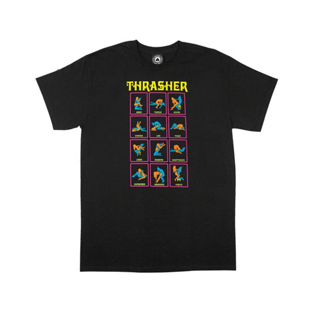 Thrasher Black Light Short Sleeve Tee Black - 50-50 Skate Shop