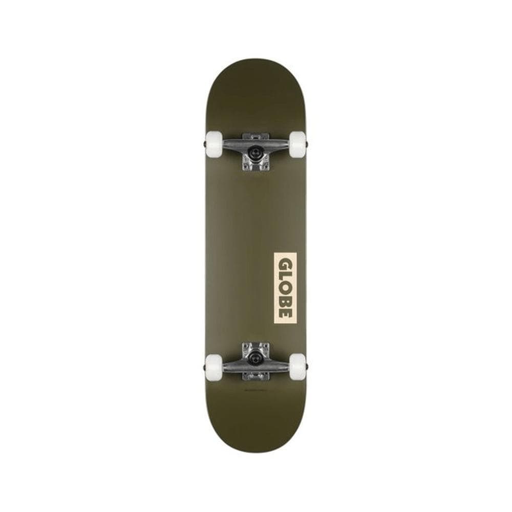 Globe Skateboard Complete Goodstock 8.25" x 32" 14.25" WB Fatigue Green - 50-50 Skate Shop