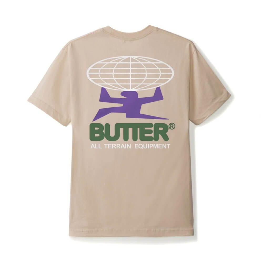 Butter Goods All Terrain Tee Sand - 50-50 Skate Shop