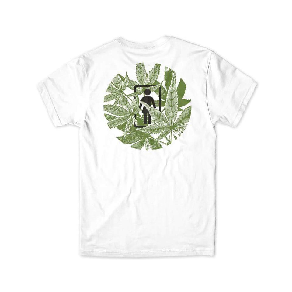 Girl Skate Smoke Session Short Sleeve Tee WR40 White - 50-50 Skate Shop