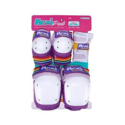 187 Adult Six Pack Skate Pad Set Knee Elbow Wrist Guards Moxi Lavander - 50-50 Skate Shop