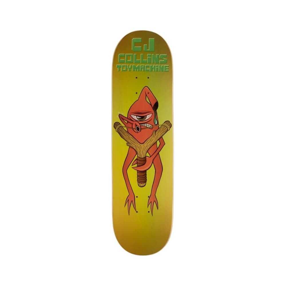 Toy Machine Skateboard Deck Sling Shot 8.0" x 31.53" CJ Collins Green 14" WB - 50-50 Skate Shop