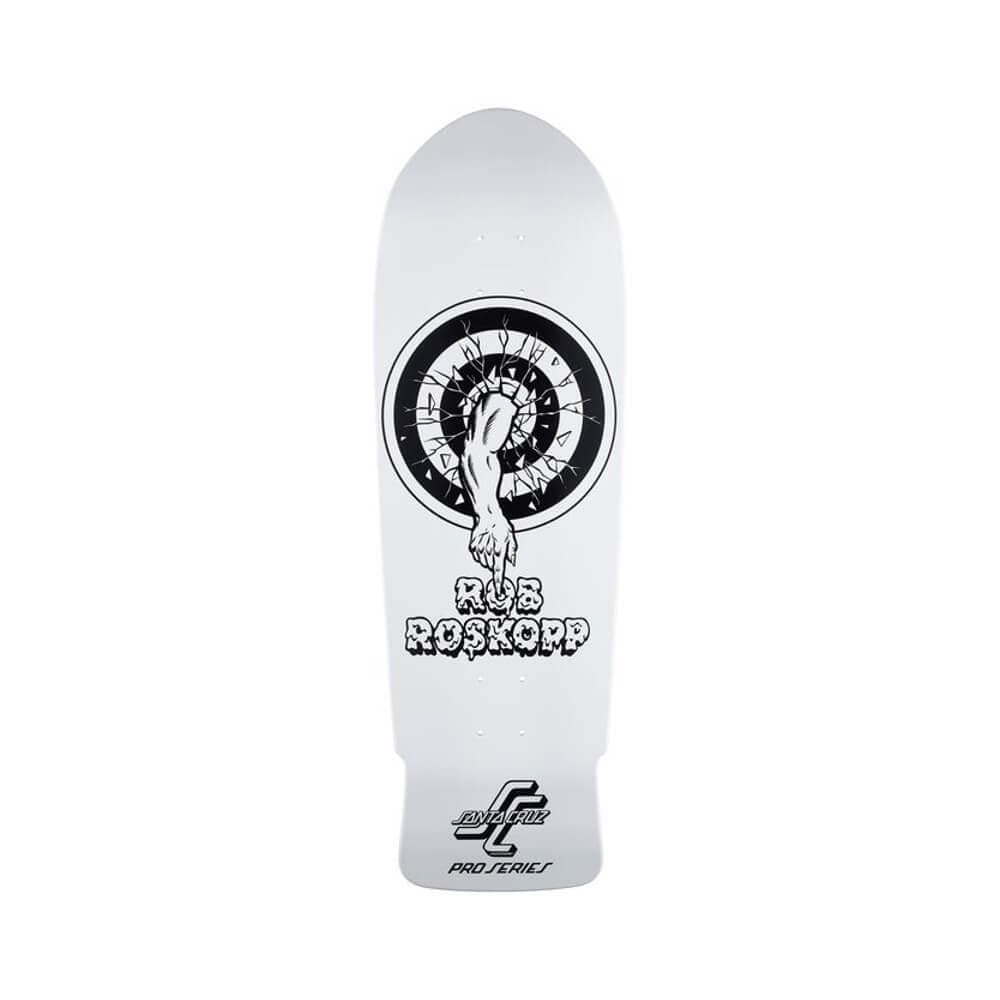 Santa Cruz Skateboard Deck Roskopp One My Colourway 10" x 31.4" White 15" WB - 50-50 Skate Shop