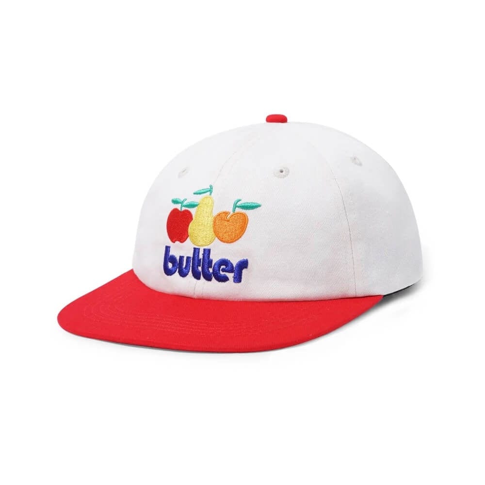 Butter Goods Orchard 6 Panel Cap Natural Cherry OSFA - 50-50 Skate Shop