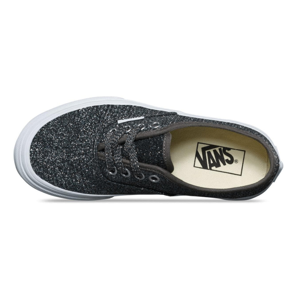 Vans Kids Authentic (Lurex Glitter) Black True White - 50-50 Skate Shop