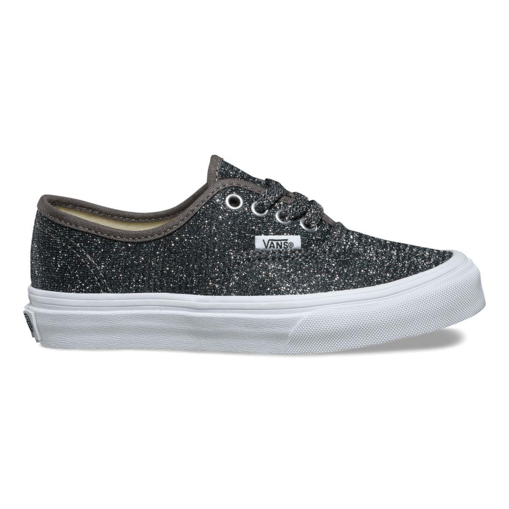 Vans Kids Authentic (Lurex Glitter) Black True White - 50-50 Skate Shop