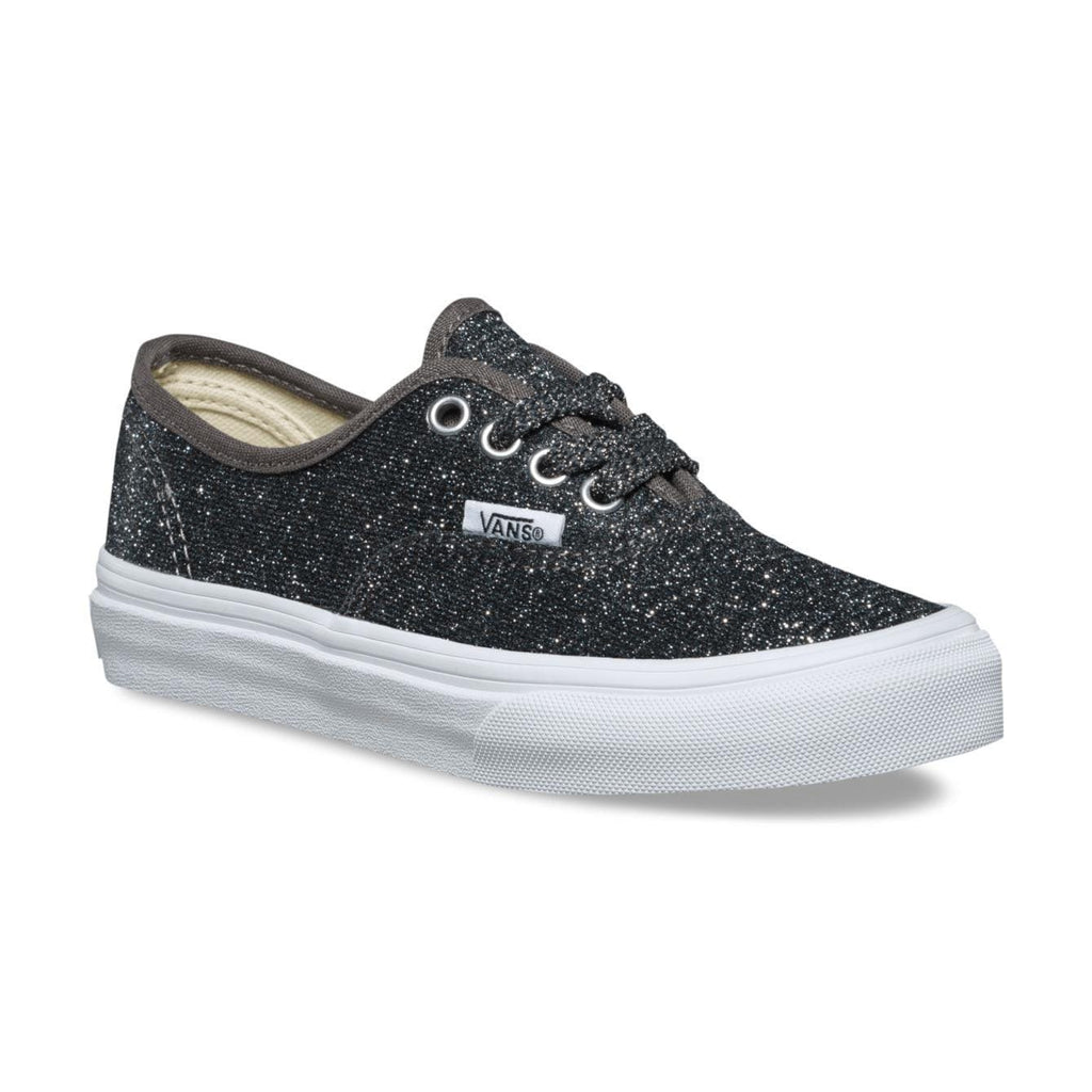 Vans Kids Authentic (Lurex Glitter) Black True White - 50-50 Skate Shop