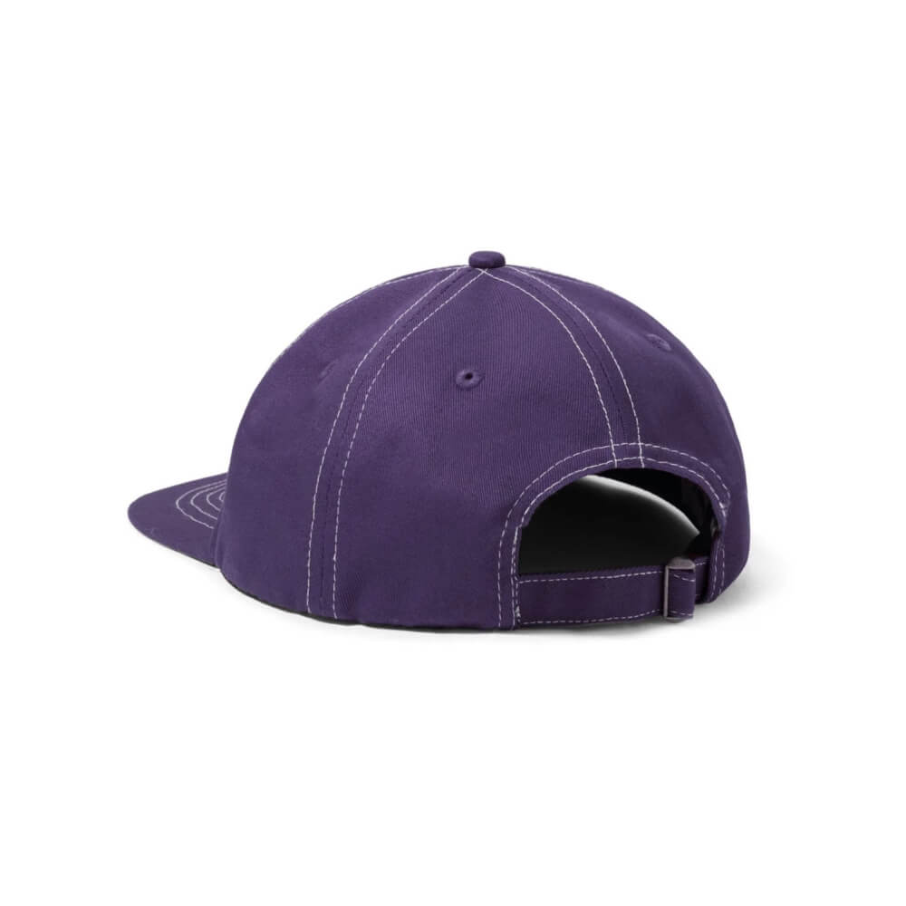 Butter Goods Brass 6 Panel Cap Washed Grape OSFA - 50-50 Skate Shop