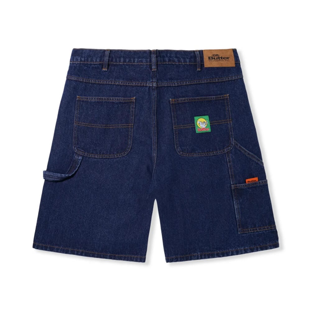 Butter Goods Brass Worker Denim Shorts Dark Indigo - 50-50 Skate Shop