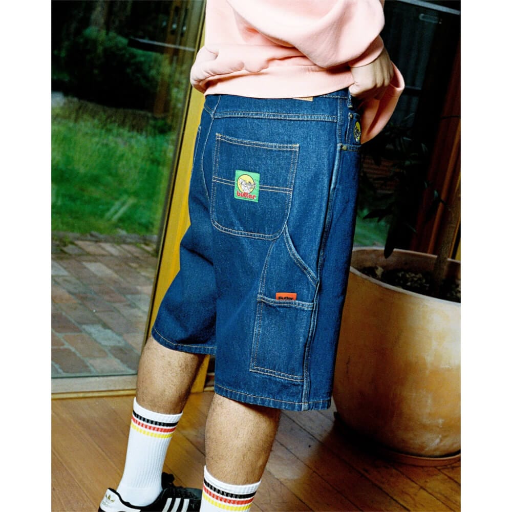 Butter Goods Brass Worker Denim Shorts Dark Indigo - 50-50 Skate Shop