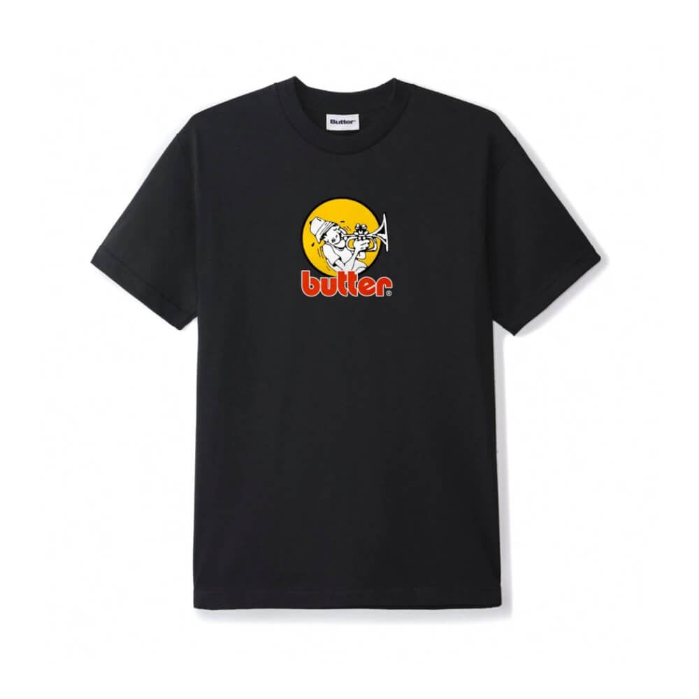 Butter Goods Brass Tee Black - 50-50 Skate Shop