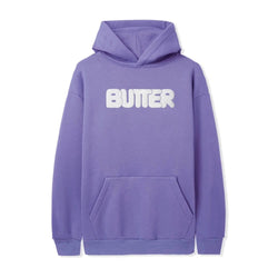 Butter Goods Puff Rounded Logo Pullover Hoodie Periwinkle - 50-50 Skate Shop