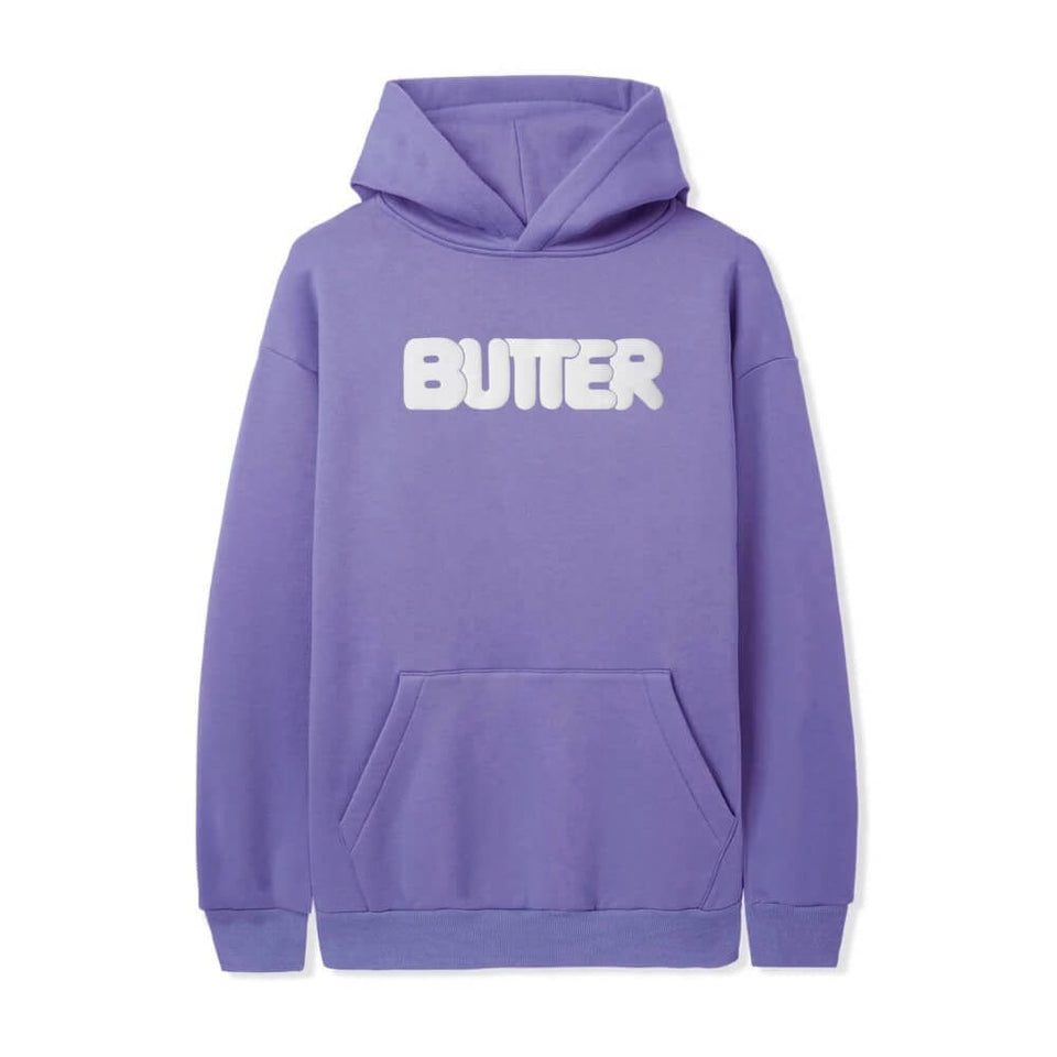 Butter Goods Puff Rounded Logo Pullover Hoodie Periwinkle - 50-50 Skate Shop