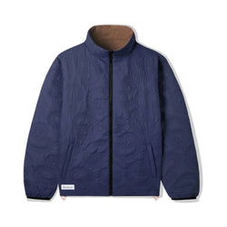 Butter Goods Paisley Reversible Puffer Jacket Navy - 50-50 Skate Shop