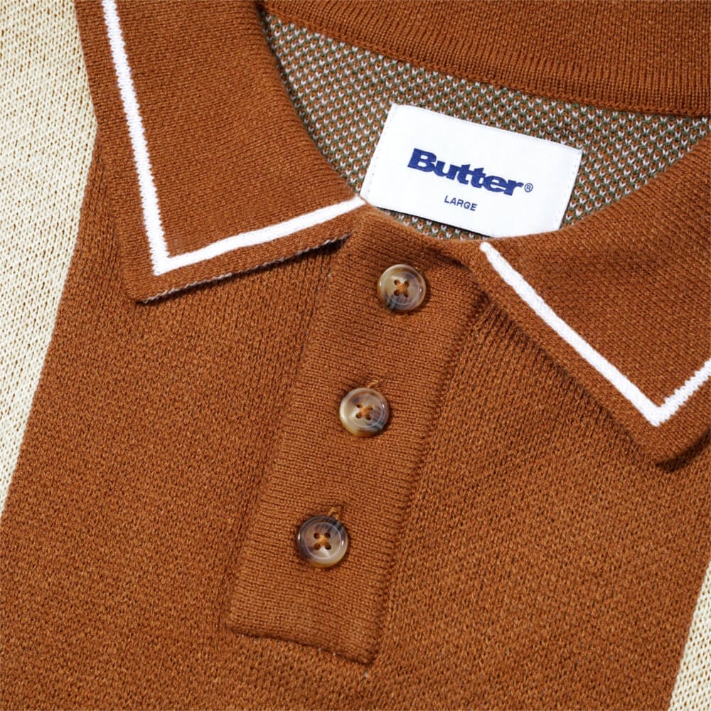 Butter Goods Bowler Knit Sweater Brown - 50-50 Skate Shop