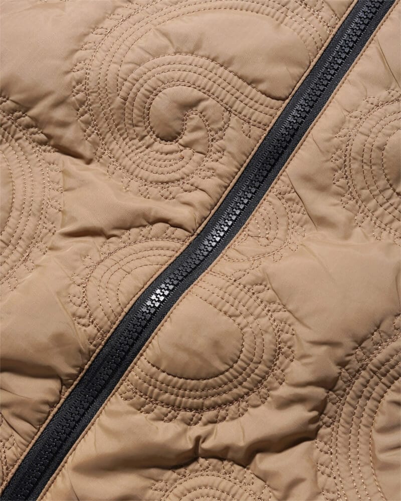 Butter Goods Paisley Reversible Puffer Jacket Khaki - 50-50 Skate Shop