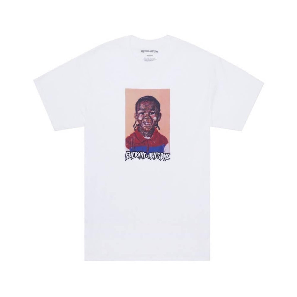 Fucking Awesome Skate Nak Felt CP Tee White - 50-50 Skate Shop