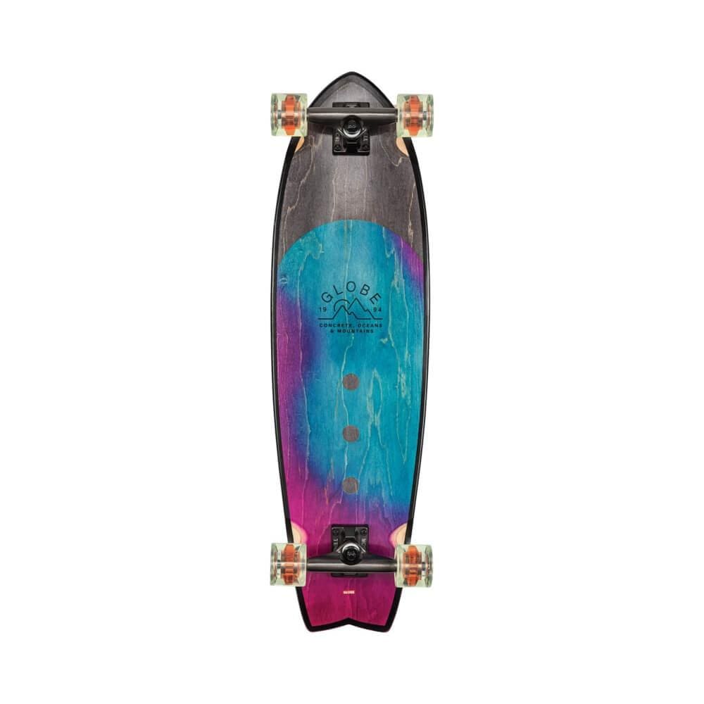 Globe Skateboard Cruiser Complete Chromantic 33" Washed Aqua - 50-50 Skate Shop