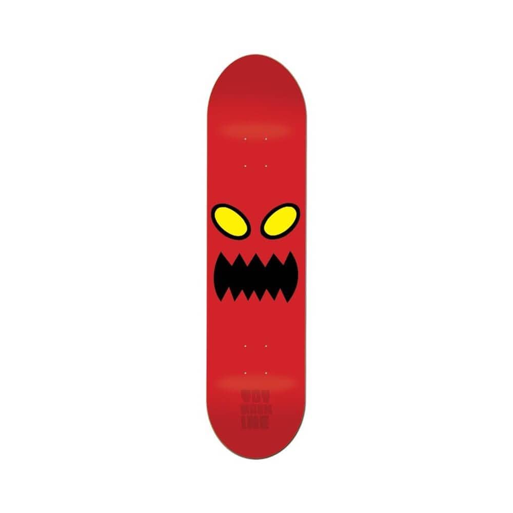 Toy Machine Skateboard Deck Monster Face 8.0" x 31.63" Red 14" WB - 50-50 Skate Shop