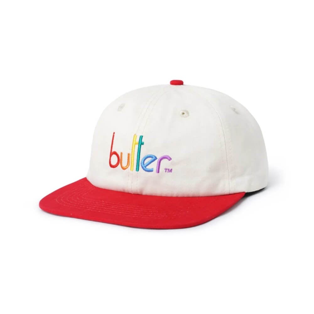 Butter Goods Cap Colours 6 Panel Natural Cherry OSFA - 50-50 Skate Shop