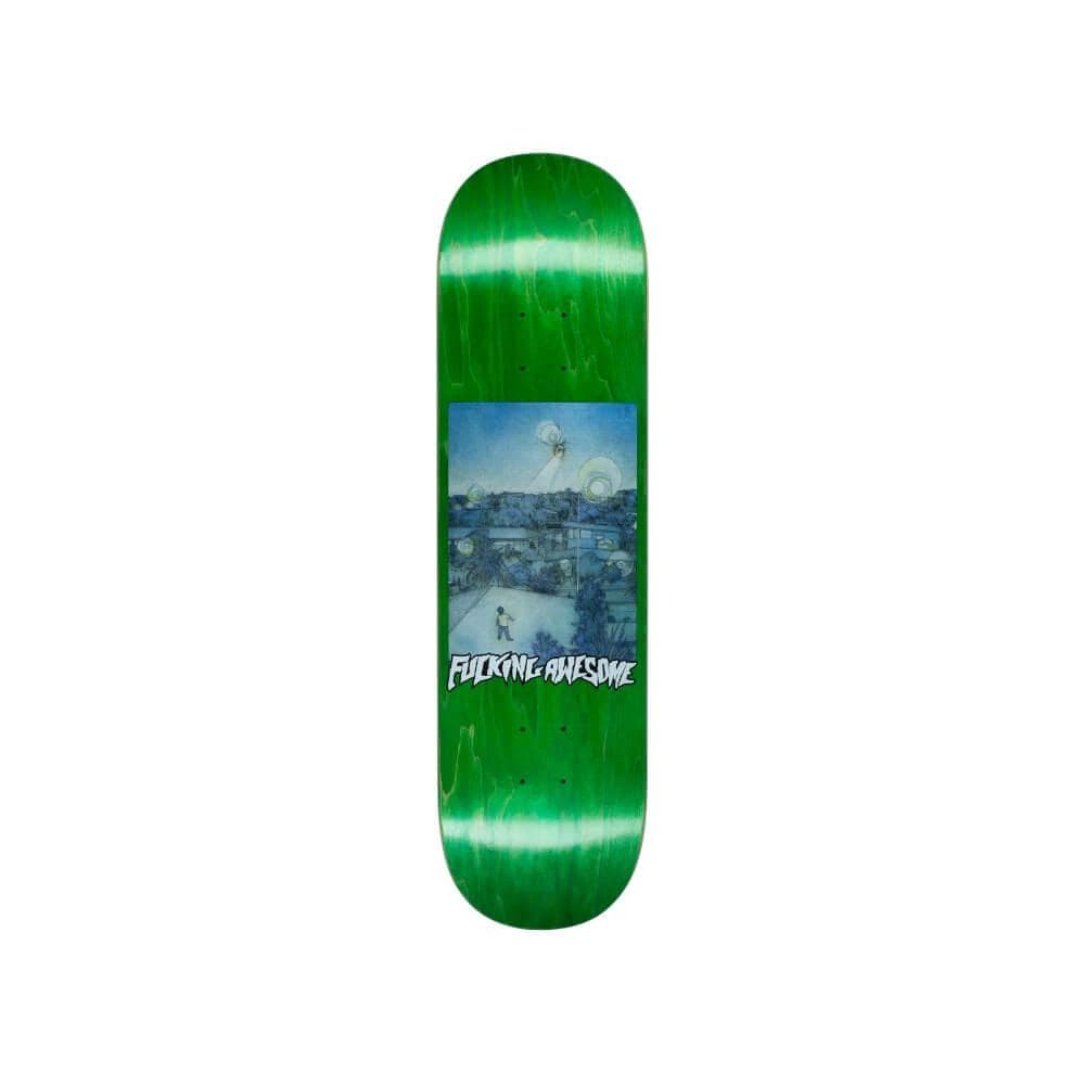 Fucking Awesome Skateboard Deck Helicopter KB 8.38" x 31.85" Green 14.12" WB - 50-50 Skate Shop