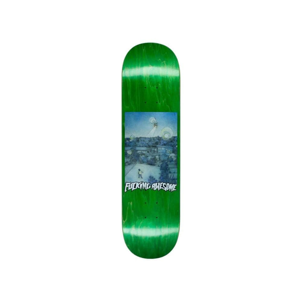 Fucking Awesome Skateboard Deck Helicopter KB 8.38" x 31.85" Green 14.12" WB - 50-50 Skate Shop