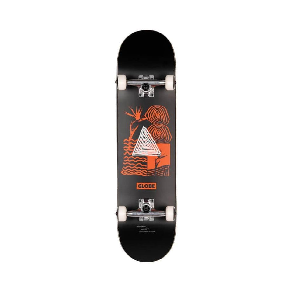 Globe Skateboard Complete G1 Fairweather 8.125" x 31.875" Black Red 14.25" WB - 50-50 Skate Shop