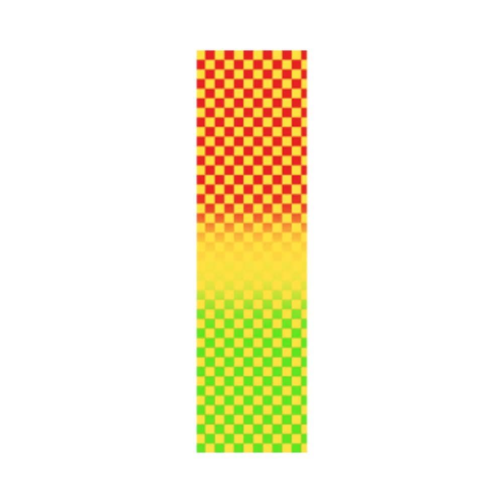 Fruity Skateboard Grip Tape 9" x 33" Rasta Checkers Single Sheet - 50-50 Skate Shop