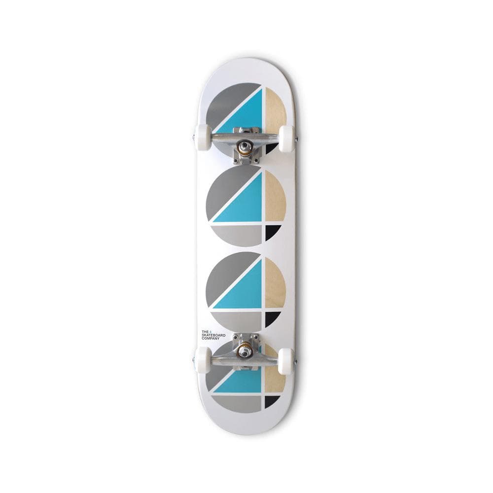 The 4 Skateboard Complete 8.25" x 31.8" White - 50-50 Skate Shop