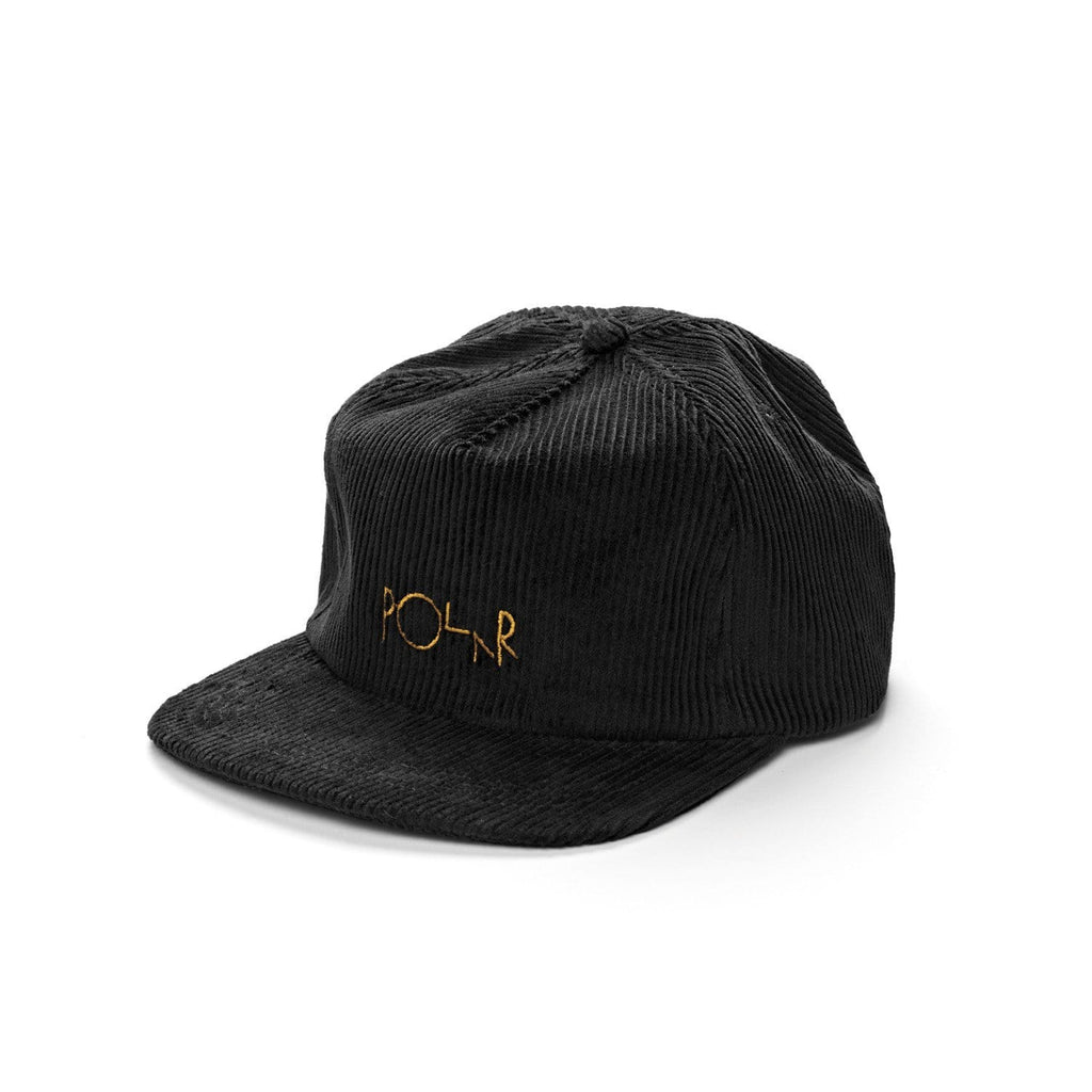 Polar Skate Cord 5 Panel Cap Black - 50-50 Skate Shop