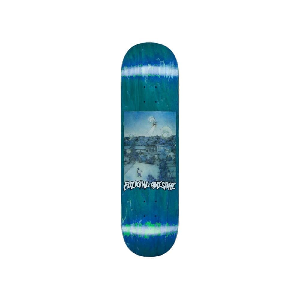 Fucking Awesome Skateboard Deck Helicopter KB 8.38" x 31.85" Blue 14.12" WB - 50-50 Skate Shop