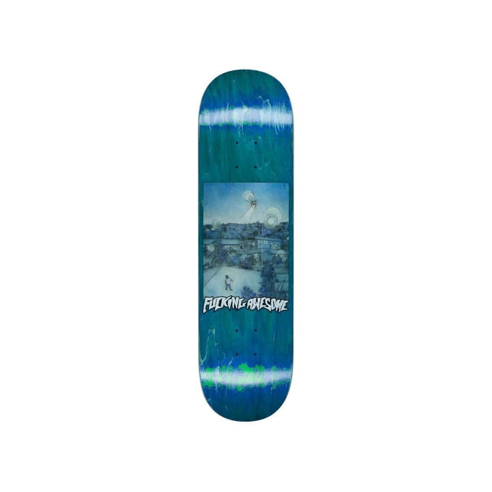 Fucking Awesome Skateboard Deck Helicopter KB 8.38" x 31.85" Blue 14.12" WB - 50-50 Skate Shop