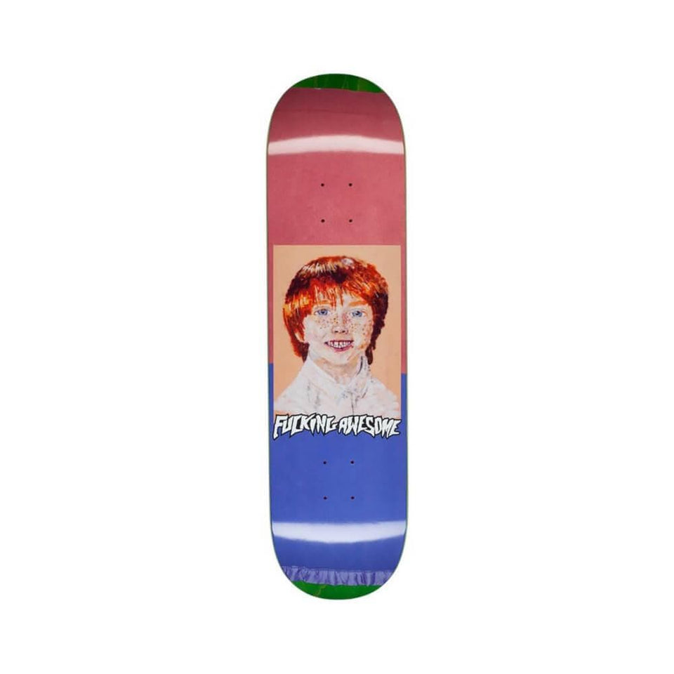 Fucking Awesome Skateboard Deck Aidan Felt CP 8.18" x 31.73" Red Blue 14" WB - 50-50 Skate Shop