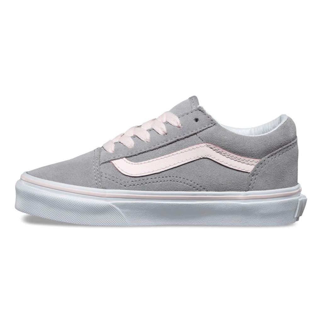 Vans Kids Old Skool (Suede) Alloy Heavenly Pink True White - 50-50 Skate Shop