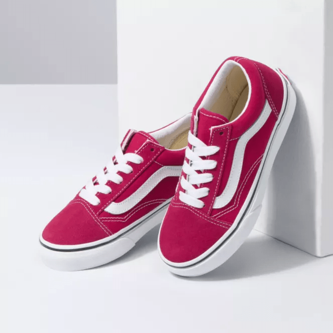 Vans Kids Old Skool Cerise True White - 50-50 Skate Shop