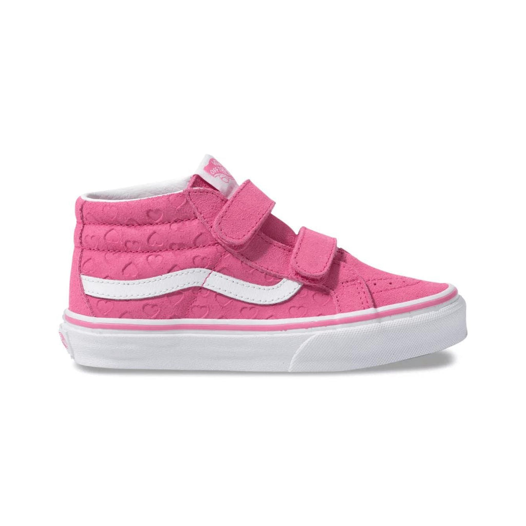 Vans Toddlers Sk8-Mid V (Hearts) Azalea Pink True White - 50-50 Skate Shop